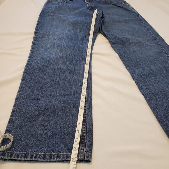 Carhartt Mens Relaxed Fit Jeans 36x30 Medium Blue Denim Workwear Street EUC - Picture 6 of 8